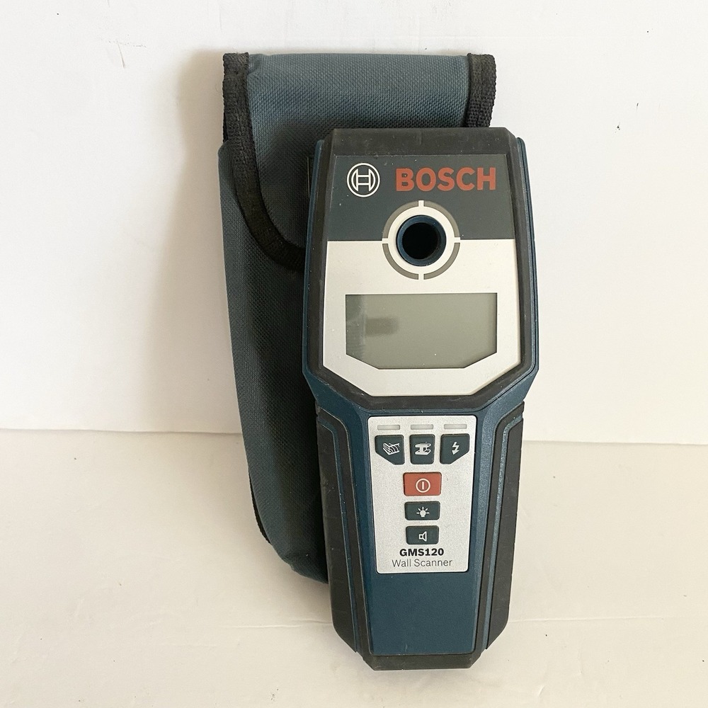 Bosch GMS 120 Wall Scanner Stud Finder, Wood, Steel, Electrical Detector GMS120
